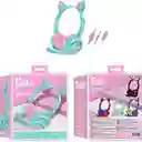 Audifonos Gato Diadema Con Luz Led Y Microfono Para Niños