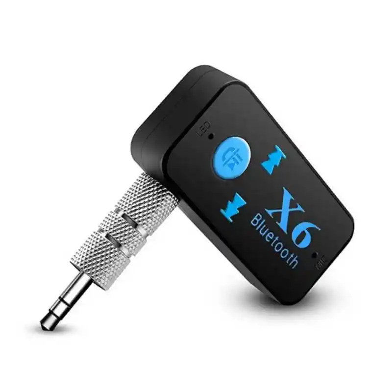 Receptor Bluetooth X6 Manos Libre Recargable 3.5mm Lector Sd