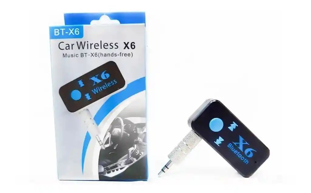 Receptor Bluetooth X6 Manos Libre Recargable 3.5mm Lector Sd