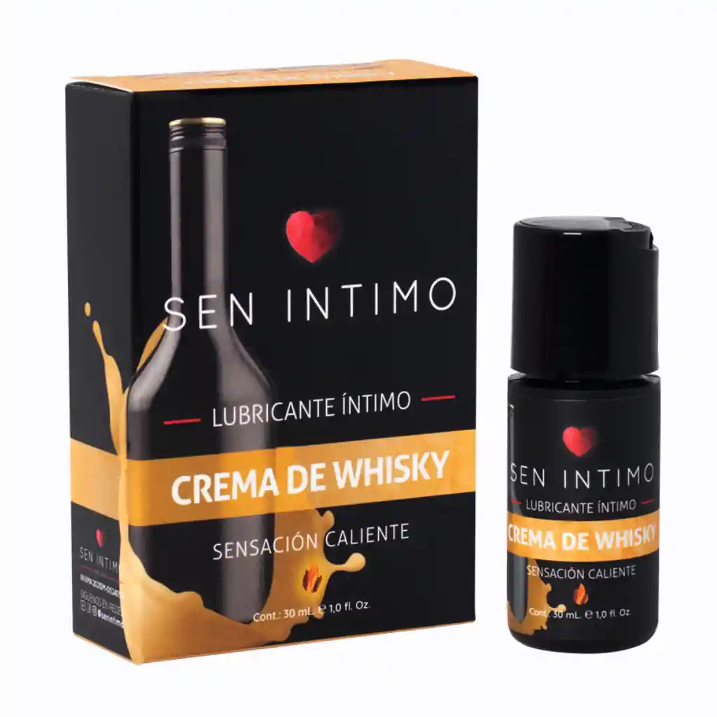 Lubricante Caliente Crema De Whisky Sen Íntimo 30ml