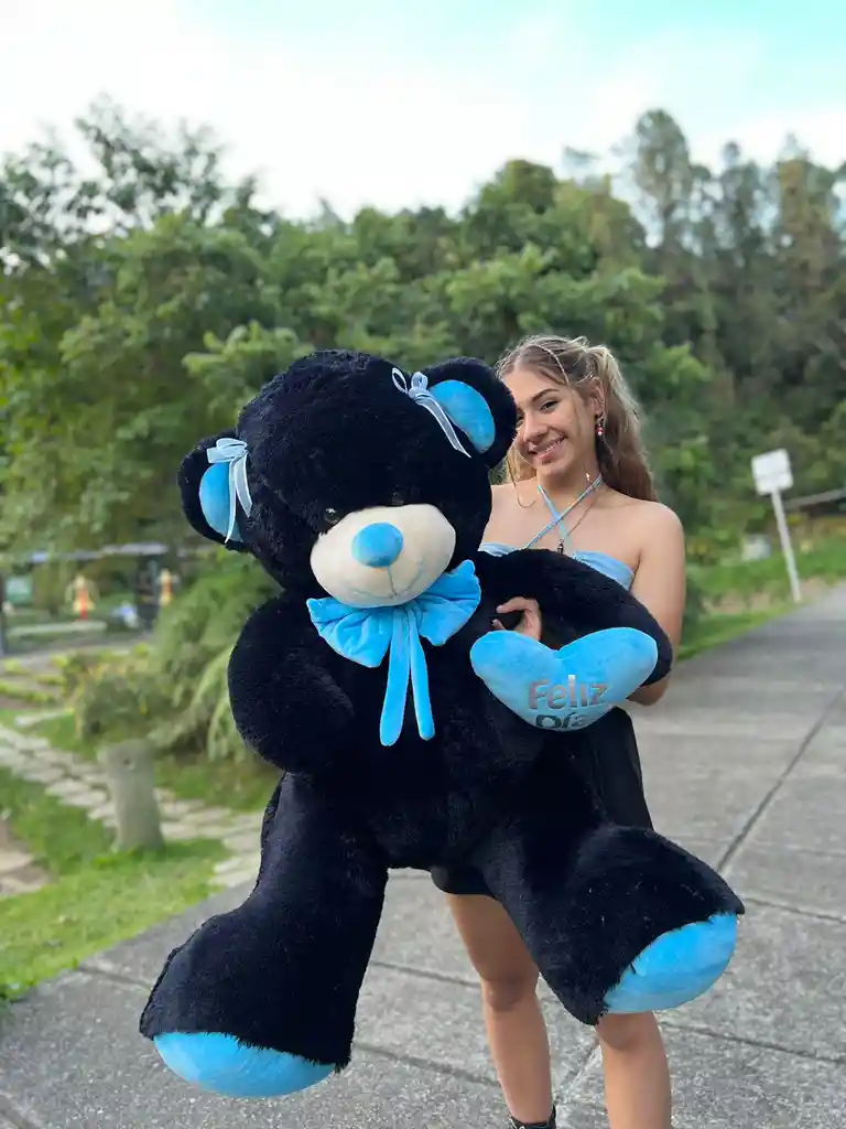 Oso De Peluche Con Corazon Medida 140 Cm