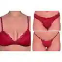 Combo Alice Cristal Mariposa (1 Bralette + 2 Tangas)