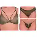 Combo Micaela Cristal Mariposa (1 Bralette + 2 Tangas)