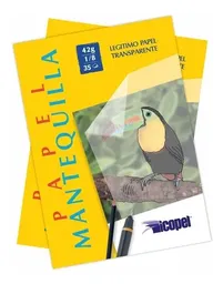 Block Papel Mantequilla 1/8 De 35 Hojas 42g.