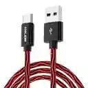 Cable Tipo C 1.8 Metros 2.4a | Rojo
