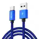 Cable Tipo C 1.8 Metros 2.4a | Azul
