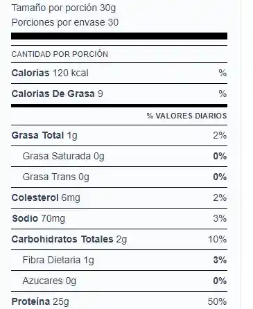 Whey 100%Elite Vitanas 2Lb Proteina Vainilla