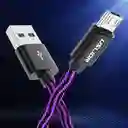 Cable Micro Usb 1.8 Metros 2.4a | Morado