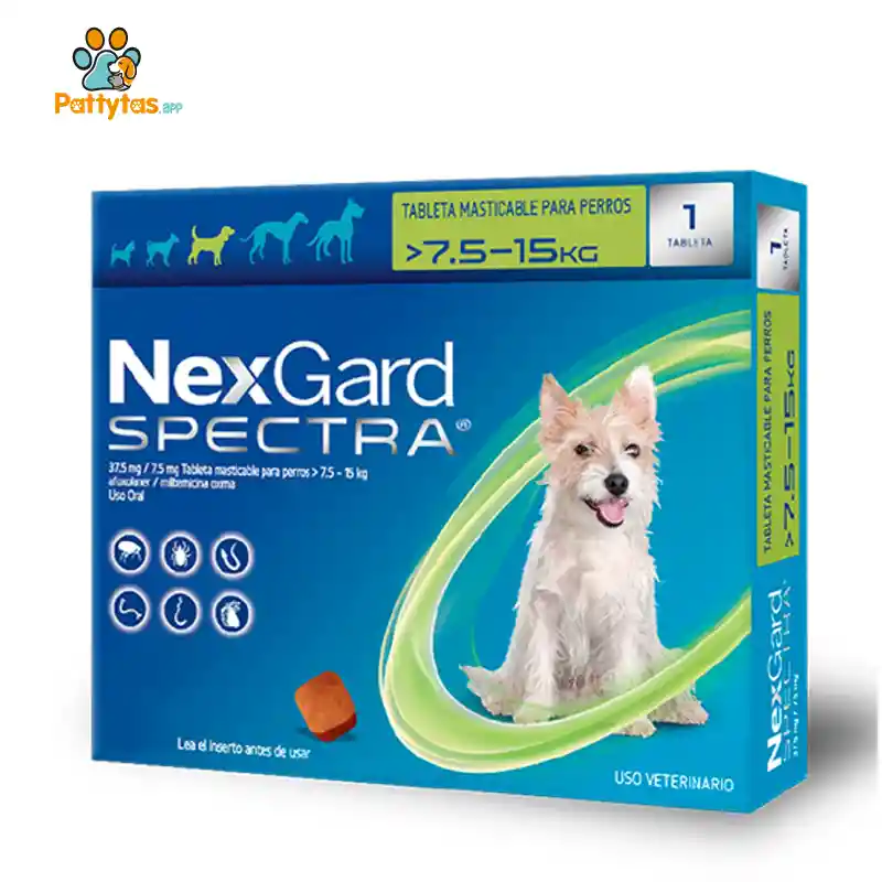 Nexgard Spectra Antipulgas Para Perros De 7.5 A 15kg