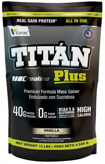 Titan Plus 10 Lbs Vitanas Proteina Vainilla