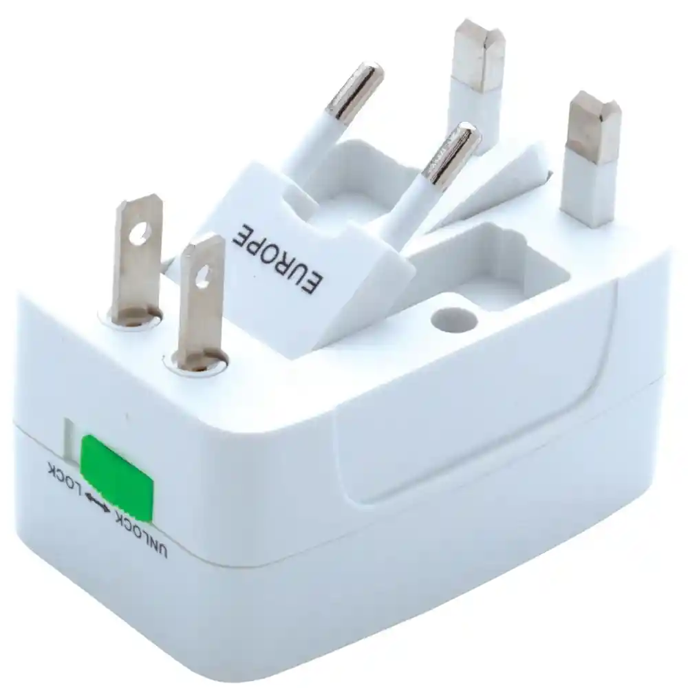Convertidor Europeo Doble Puerto Usb Adaptador Universal Viajero Plug Adapter Travel