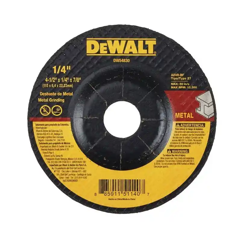 Dewalt Disco Fino4./12"X1/16"X7/8"