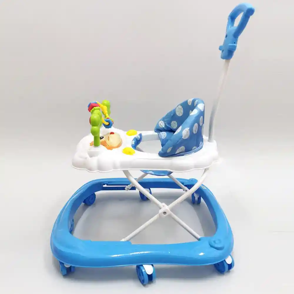 Caminador Musical Andadera Bebe 14 Llantas + Guía Ref. Miquito Azul Niño