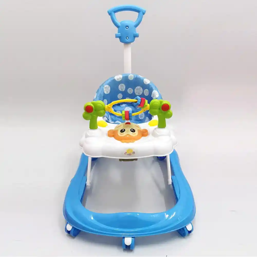 Caminador Musical Andadera Bebe 14 Llantas + Guía Ref. Miquito Azul Niño