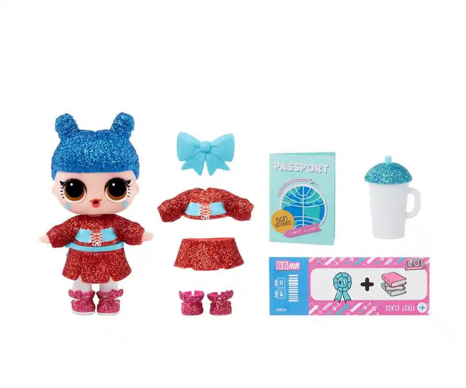 Set De Muñecas Lol - World Travel Viajera + 8 Sorp 576013euc