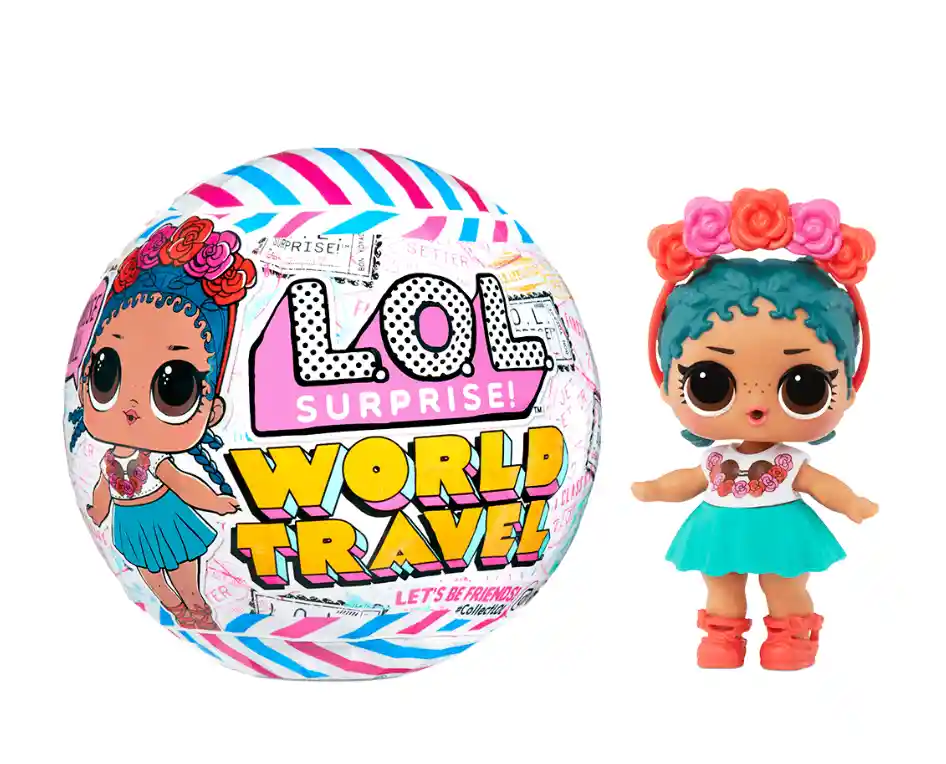 Set De Muñecas Lol - World Travel Viajera + 8 Sorp 576013euc