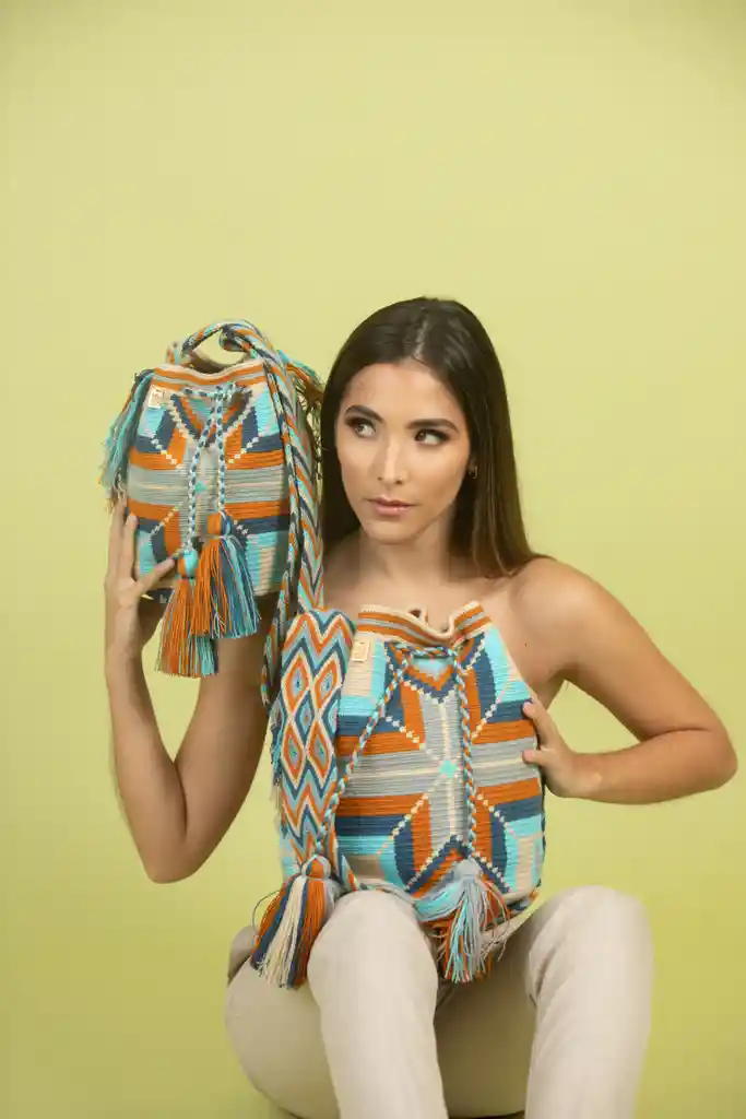 Mochila Bolso Wayuu Grande De Diseño Mgd016