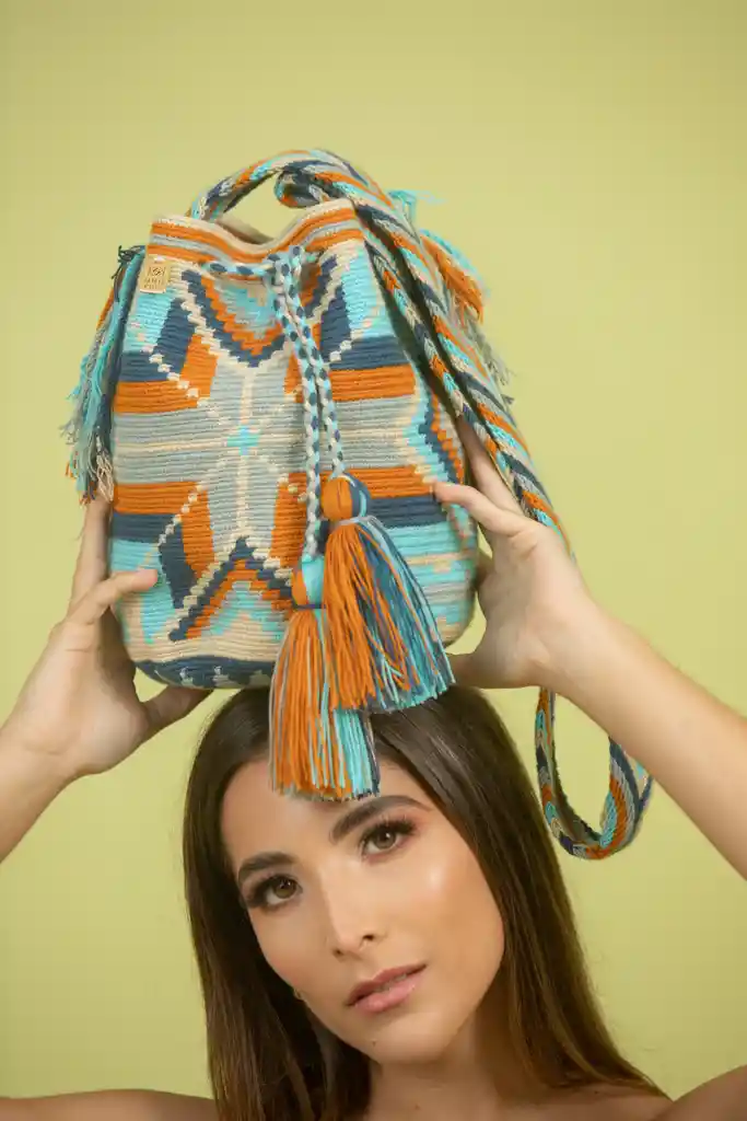 Mochila Bolso Wayuu Grande De Diseño Mgd016