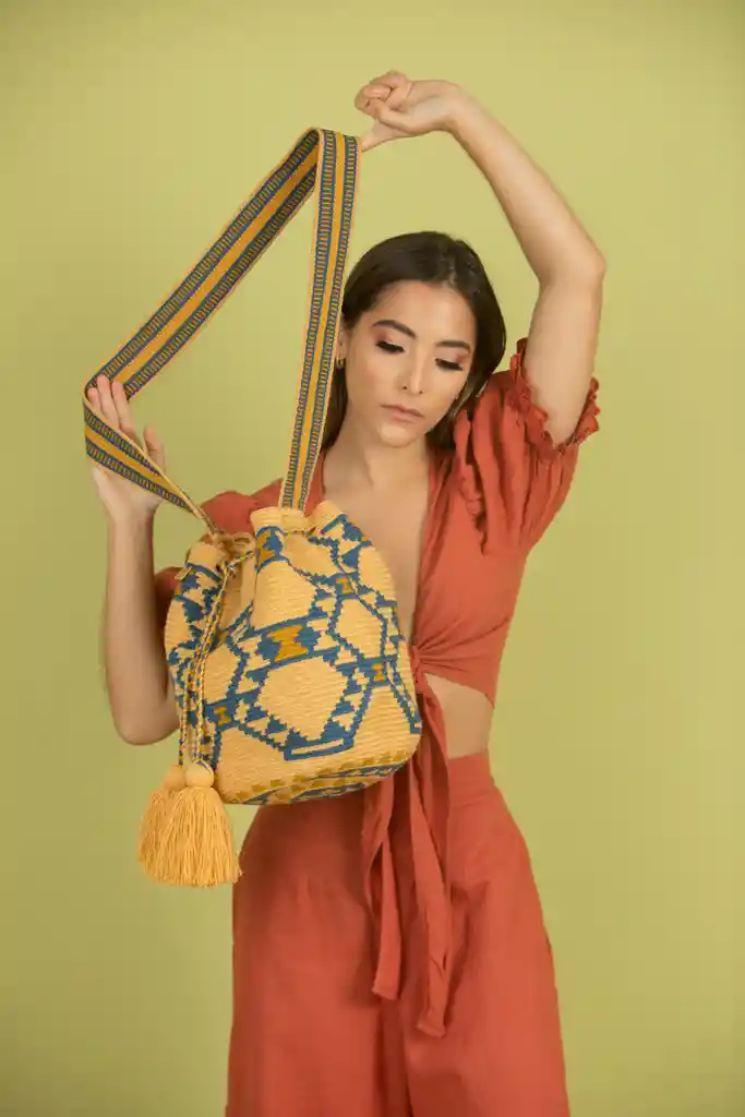 Mochila Bolso Wayuu Grande De Diseño Mgd002