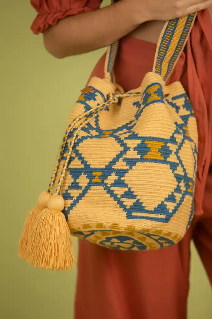 Mochila Bolso Wayuu Grande De Diseño Mgd002