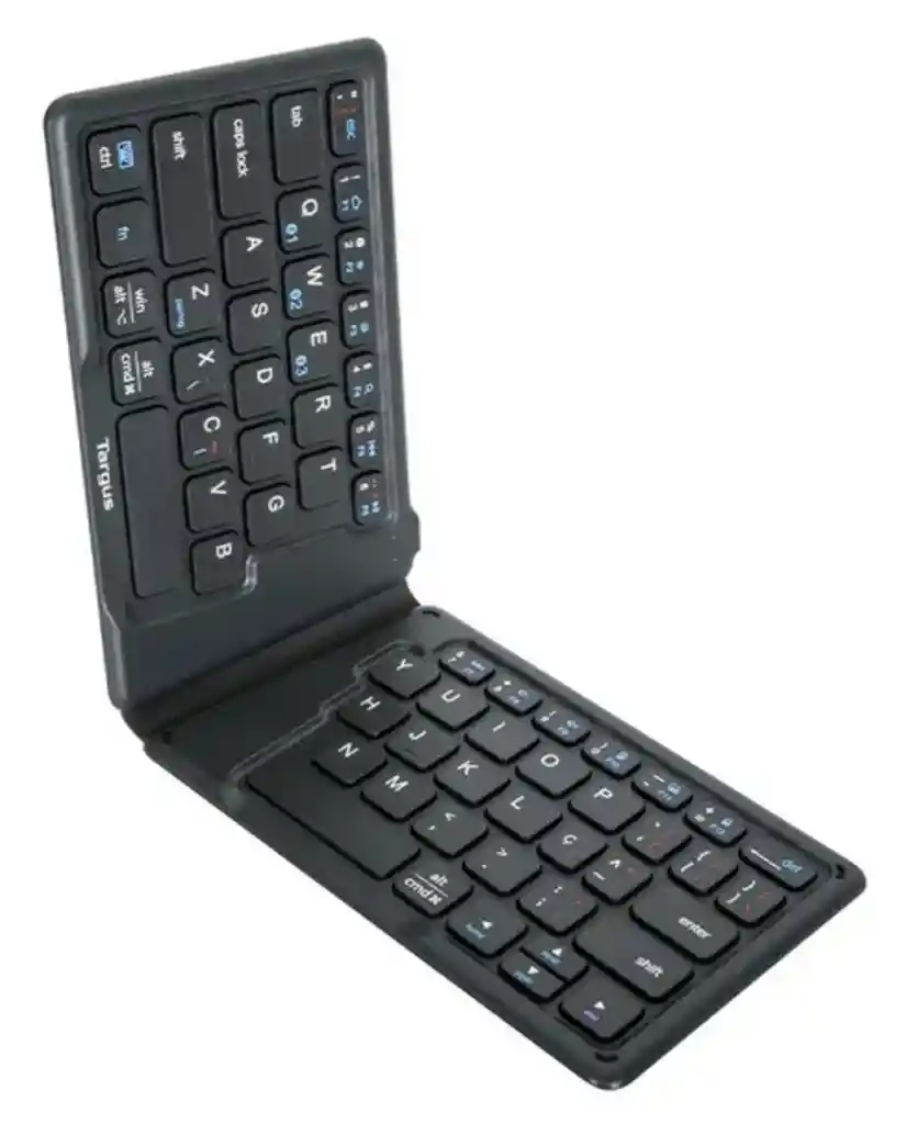 Teclado Targus Plegable Ergonómico Bluetooth Antimicrobial - Negro