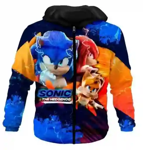 Chaquetas Niño Sonic --- Retro Videojuegos - Chaqueta Talla 6-8