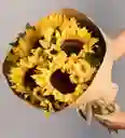 Ramo De 6 Girasoles Y Margaritas