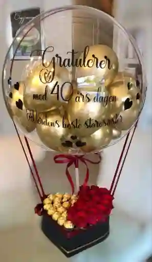 Caja Rosas Medellin Corazon Cumpleaños Amor Aniversario, San Valentín