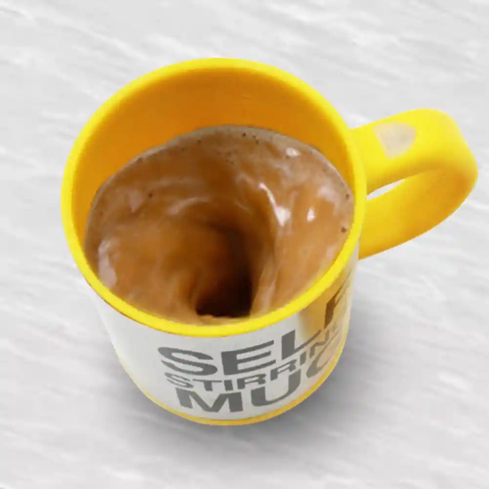 Vaso Taza Pocillo Batidor Mezclador Eléctico Mug Amarillo