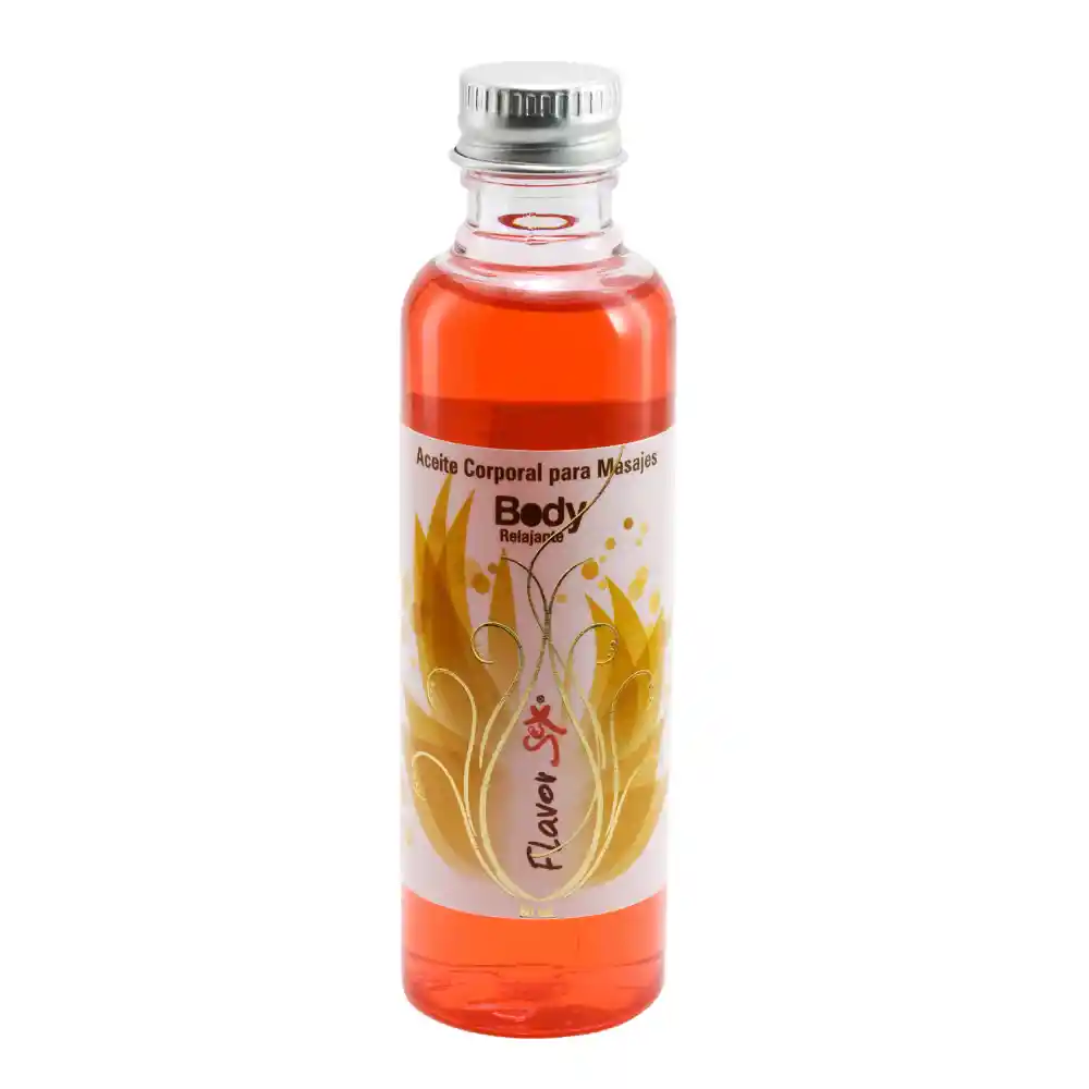 Aceite Masajes Relajante Body Flavor Frutos Rojos 60 Ml