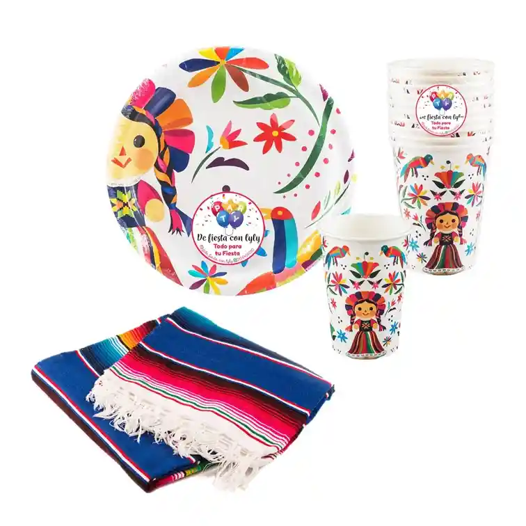 Kit Decoración Fiesta Mexicana - Muñeca Maria