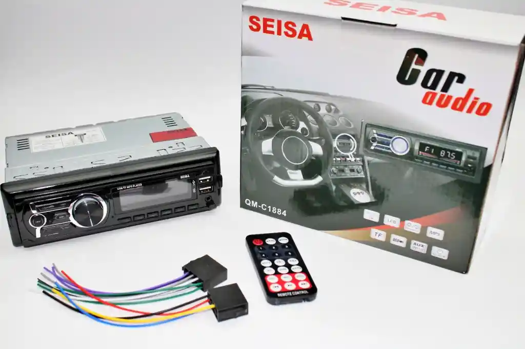 Radio Estéreo Para Carro Con Lcd Bluetooth Fm Tf Aux Usb Mp3