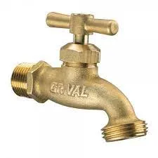 Llave Jardin De Bronce De 1/2" Con Salida De 3/4" Grival