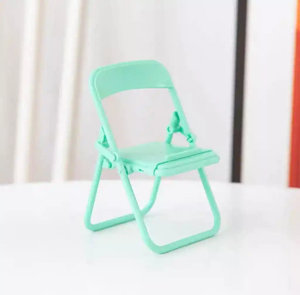 Soporte Celular Silla Kawaii - Aguamarina