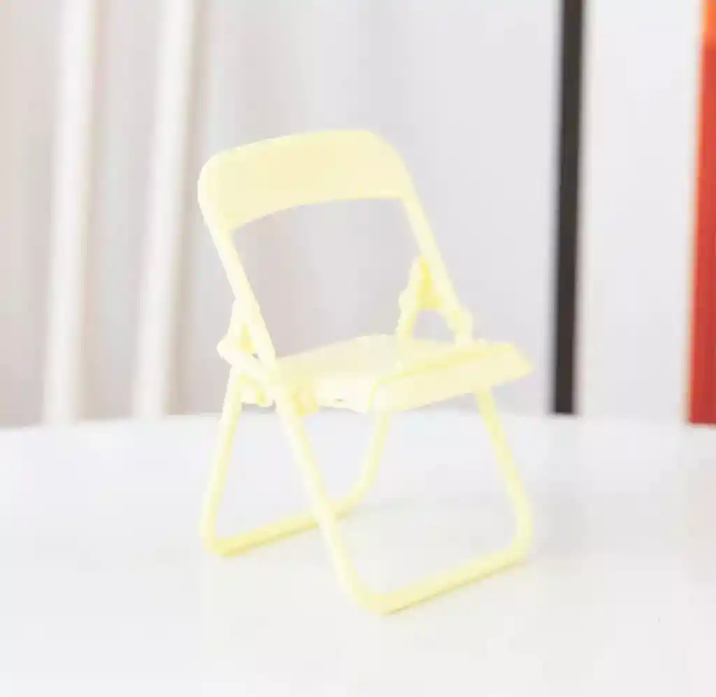 Soporte Celular Silla Kawaii - Amarilla