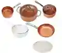 Batería De Cocina 9 Piezas Square Pan Hi-techceramic Nonstick Coating Anti Adherente