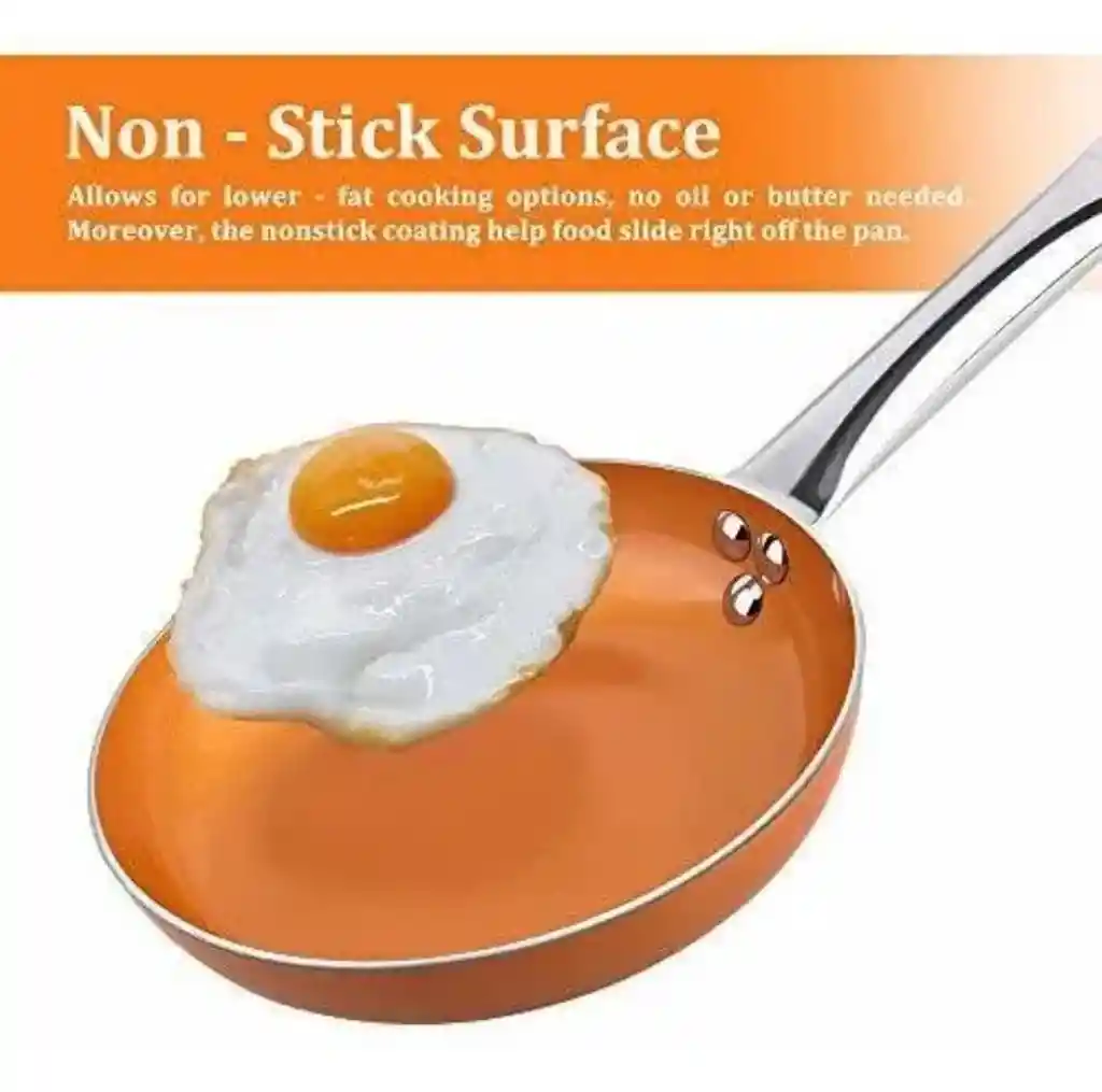Batería De Cocina 9 Piezas Square Pan Hi-techceramic Nonstick Coating Anti Adherente