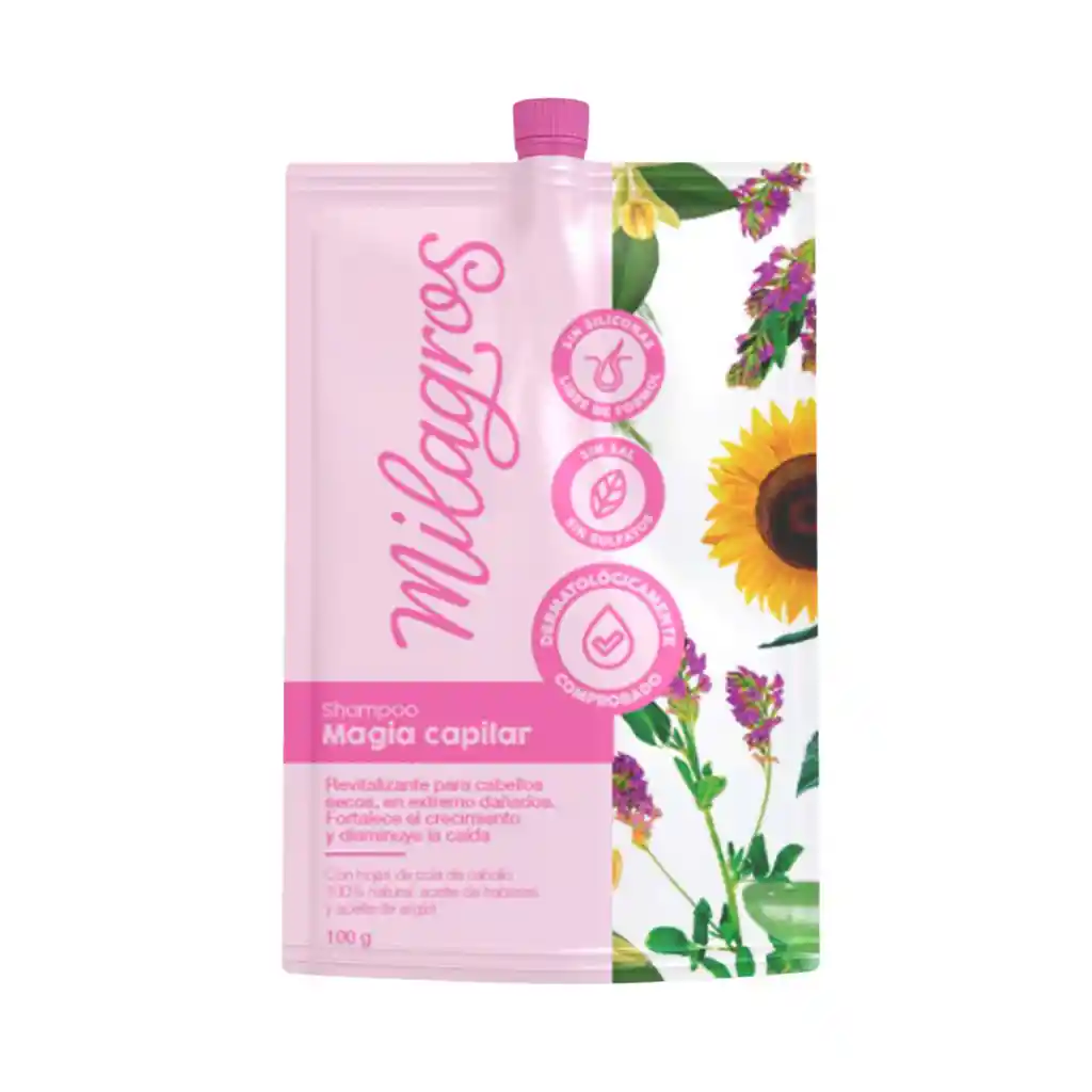 Doypack Shampoo Magia Capilar 100ml Viajero Milagros