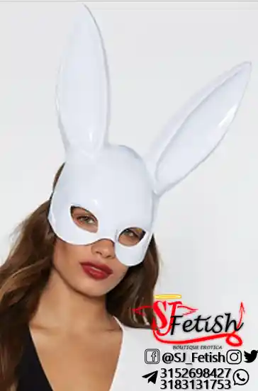 Antifaz Playboy Blanco