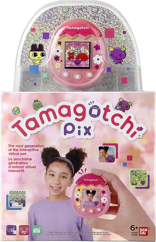 Tamagotchi Pix Floral Rosa