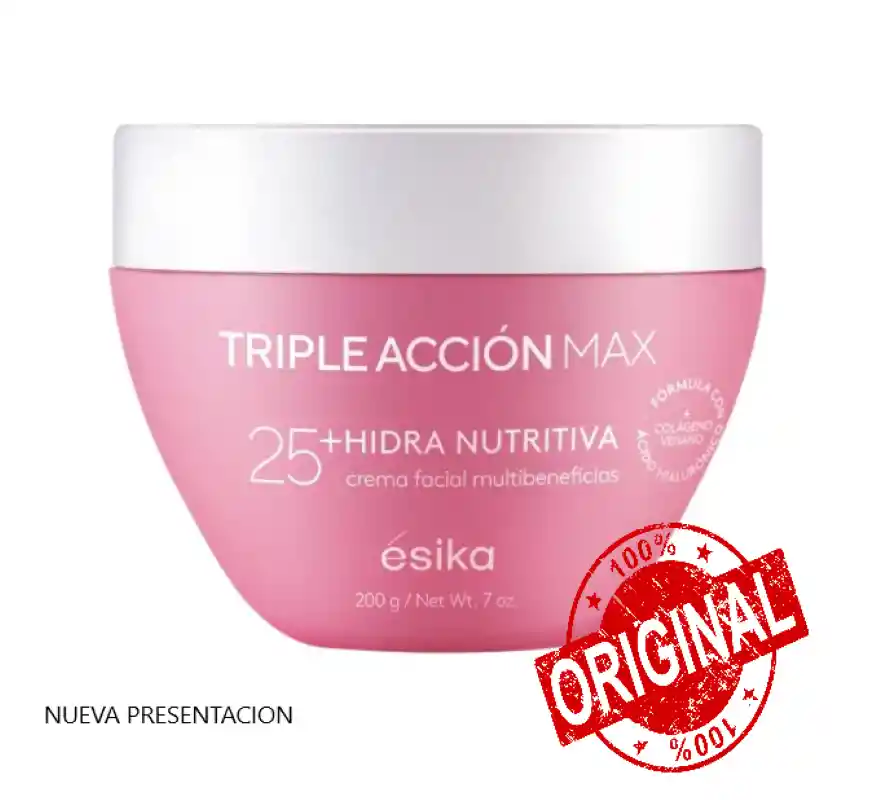 Crema Triple Acción Max 25+ 200g De Rostro
