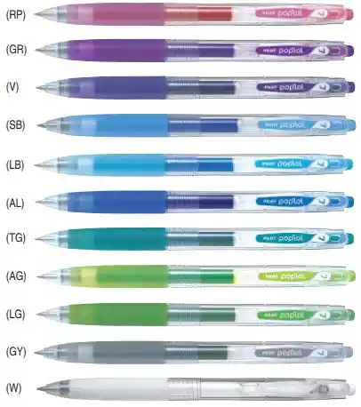 Pilot Esfero Boligrafo De Tinta Gel Retractil De 0.7Mmpoplol Colores Intensos