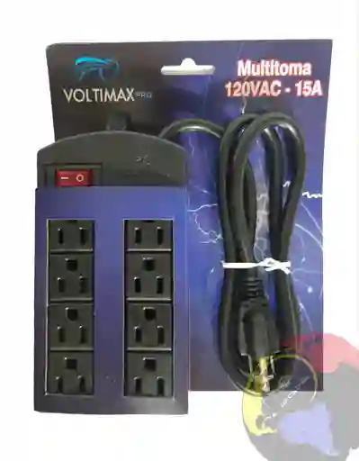 Tableta Regulador Multitoma Voltimax 8 Salidas 10a 125v 1 Metros