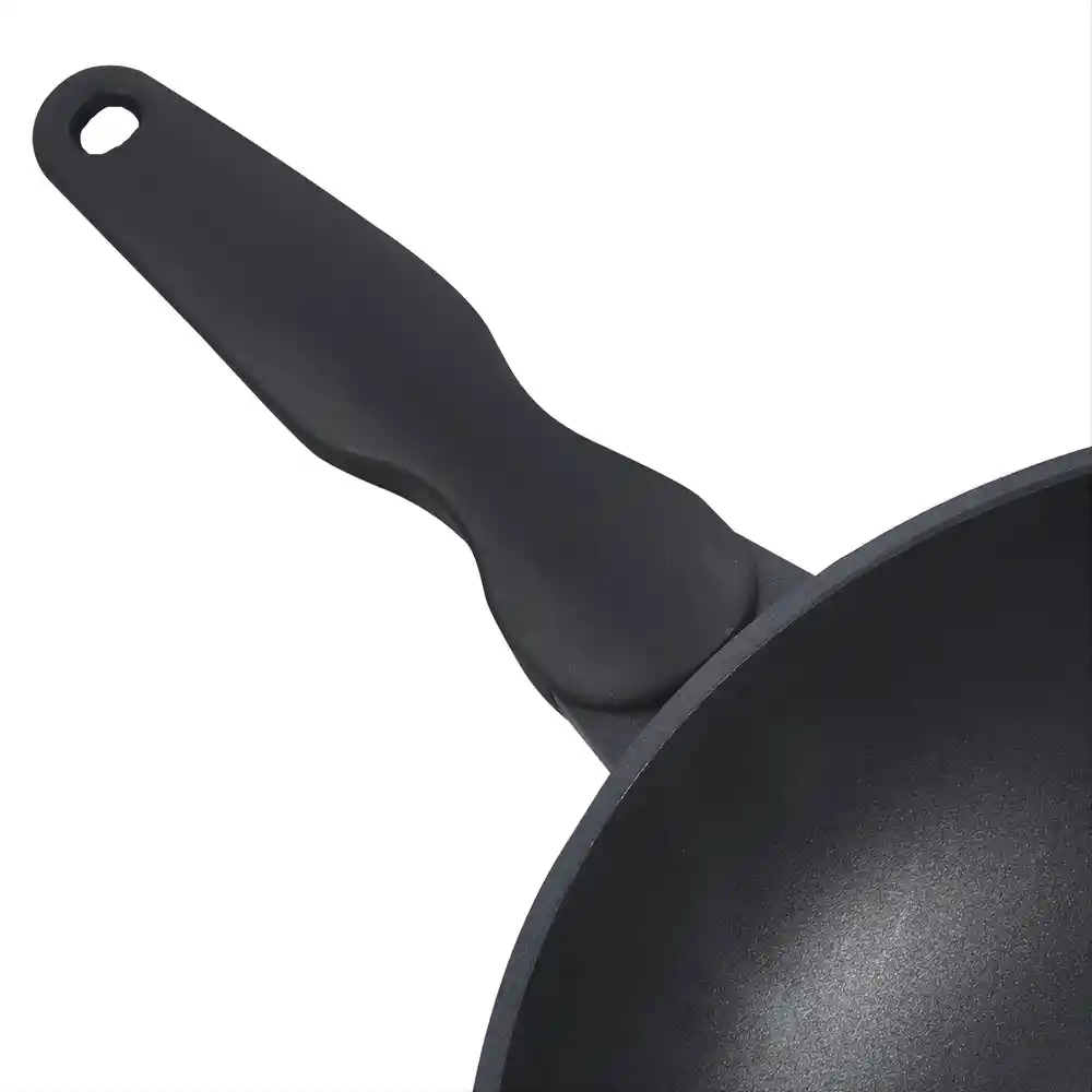 Dkasa Wok Premium Con Tapa Vidrio Antiadherente Grande 30 Cm