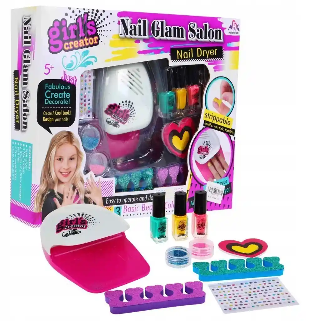 Juguete Set De Uñas Decorado Para Niñas. Ref Mbk-326