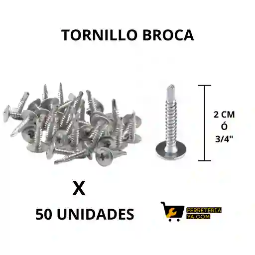 Tornillo Broca 8 X 3/4 X 50 Unidades