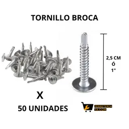Tornillo Broca 8 X 1'' X 50 Unidades