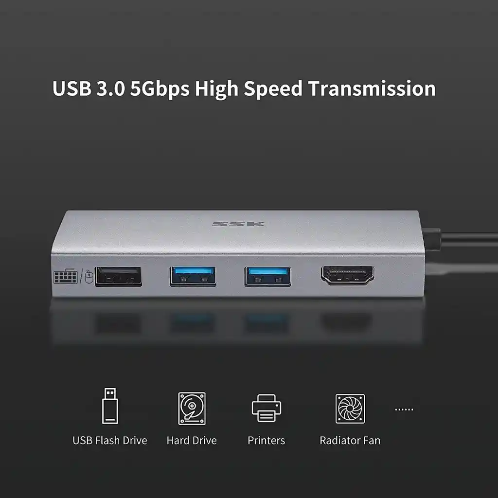 Mac Adaptador Tipo C Multipuerto Rj45 Hdmi 4K Ethernetwind