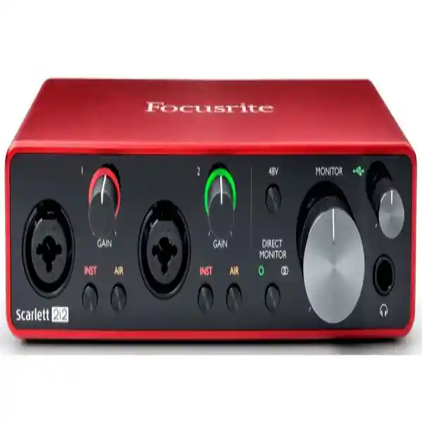 Interface 2i2 Scarlett Focusrite Nueva Generación