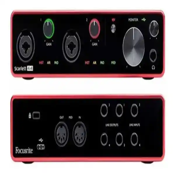 Interfaz Focusrite Scarlett 4i4 Nueva Generación Interface